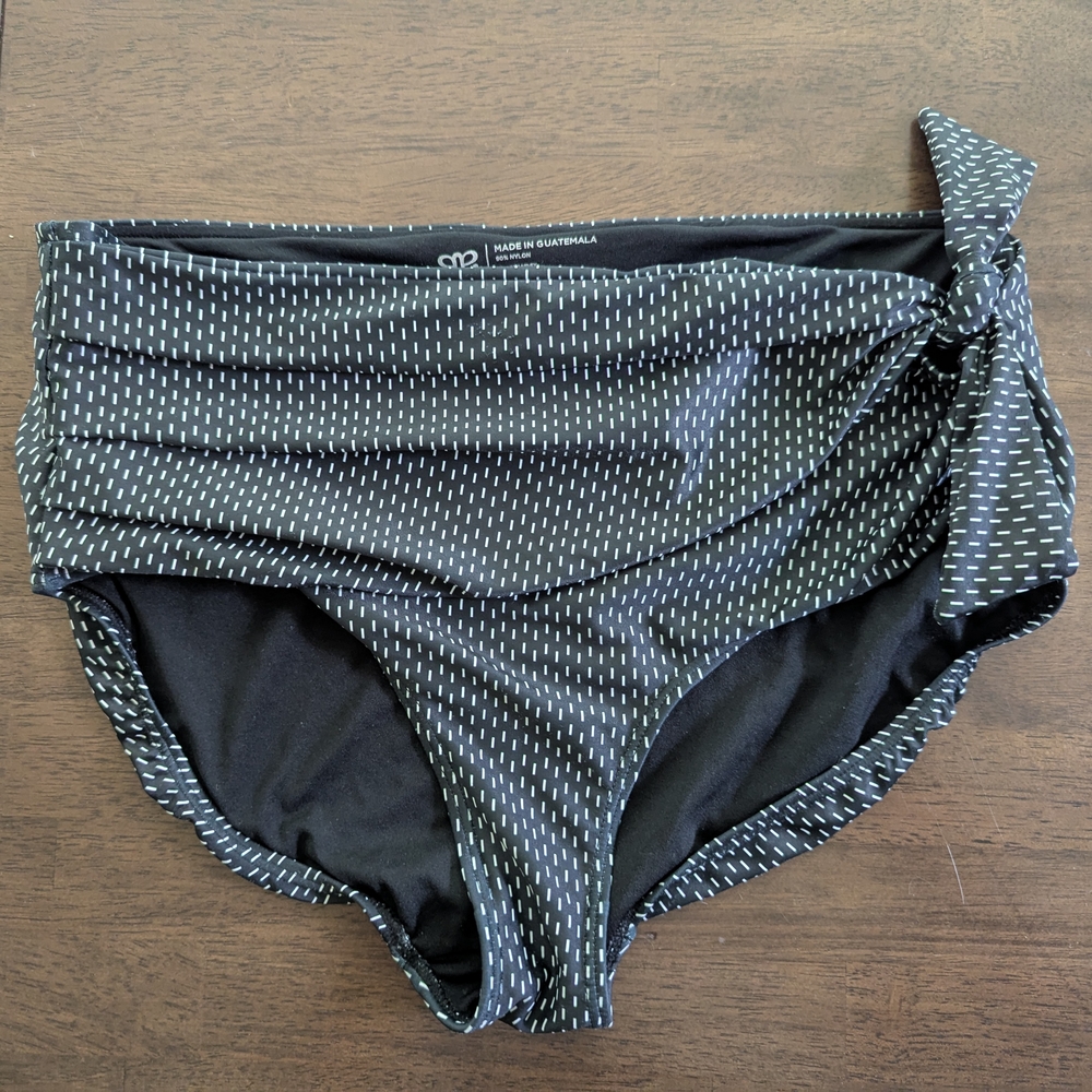 Albion Simone Black and White Swim Bottoms